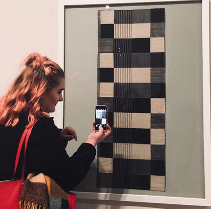 Taylor Cowton at Anni Albers Exhibition
